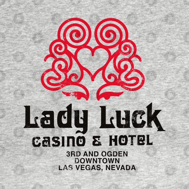 Retro Vintage Lady Luck Hotel and Casino Las Vegas by StudioPM71